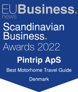 Prisen som vi vandt i 2022 for den bedste guide for autocamper i Danmark