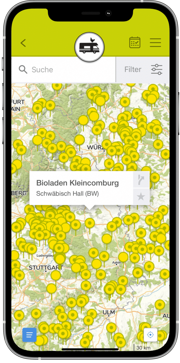 app autocamperholdepladser tyskland